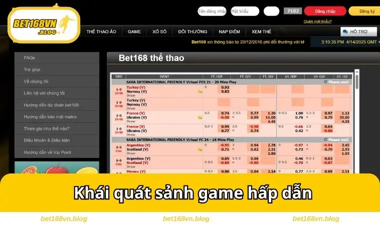 Khái quát sảnh game hấp dẫn